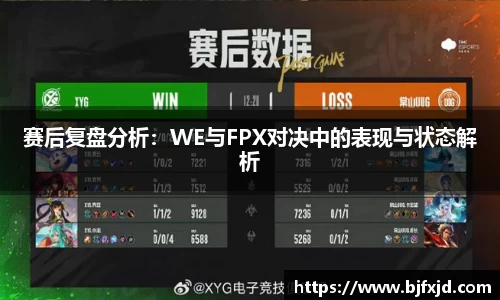 赛后复盘分析：WE与FPX对决中的表现与状态解析